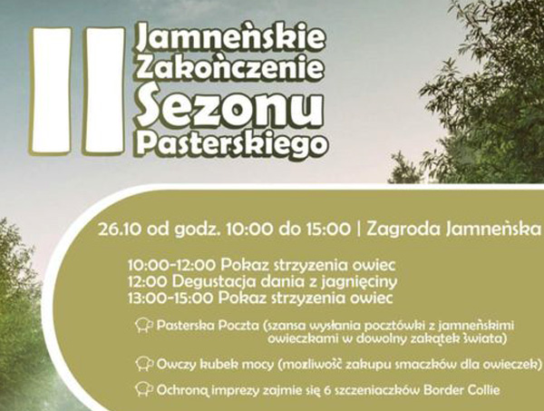 Zaproszenie na II Jamneńskie Zakończenie Sezonu Pasterskiego